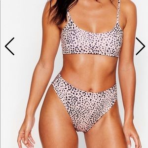 That’s Our Spot Dalmatian High-Leg Bikini Set